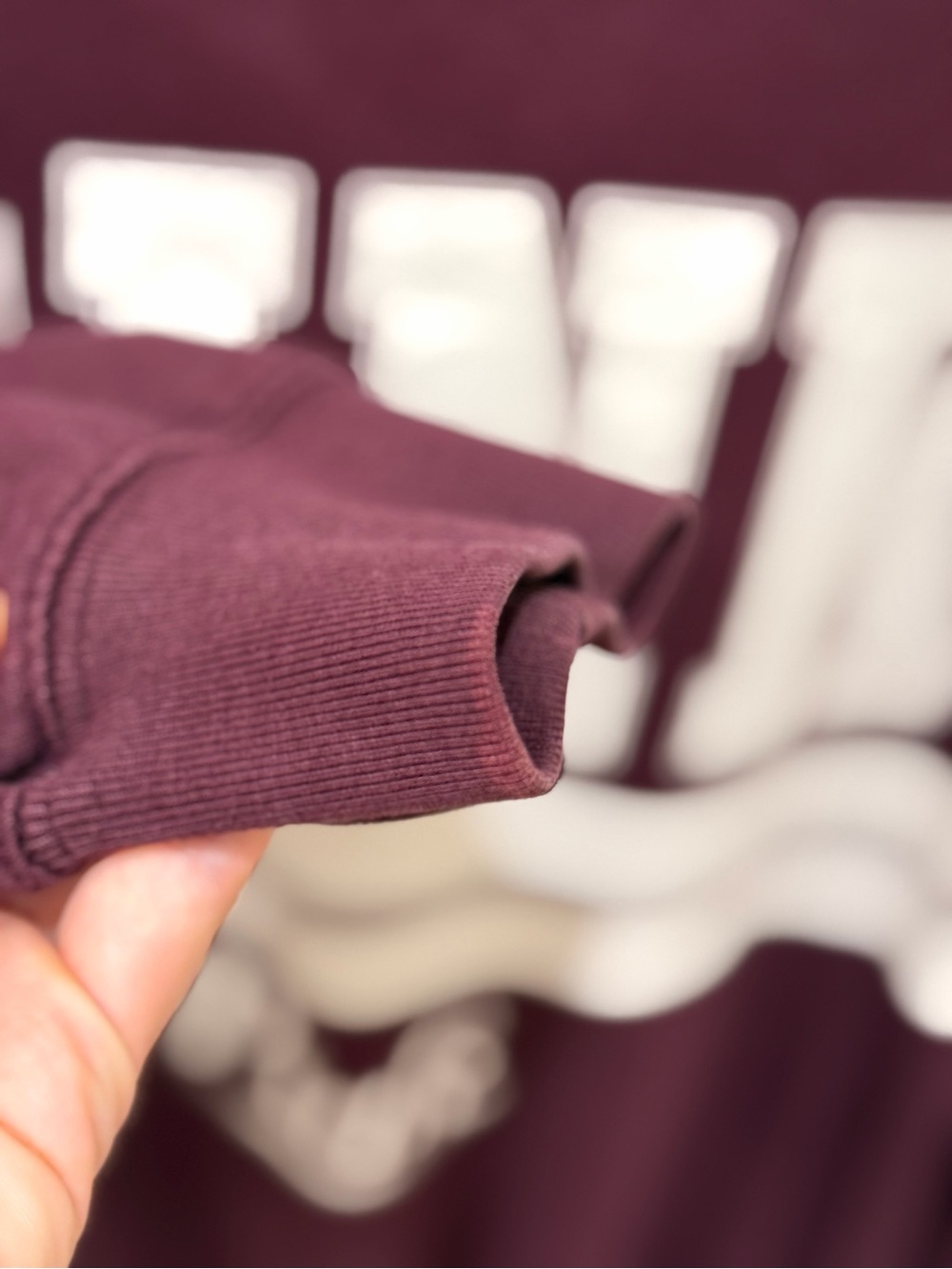 Victoria's Secret PINK Maroon Crewneck Sweatshirt - Picture 4 of 5